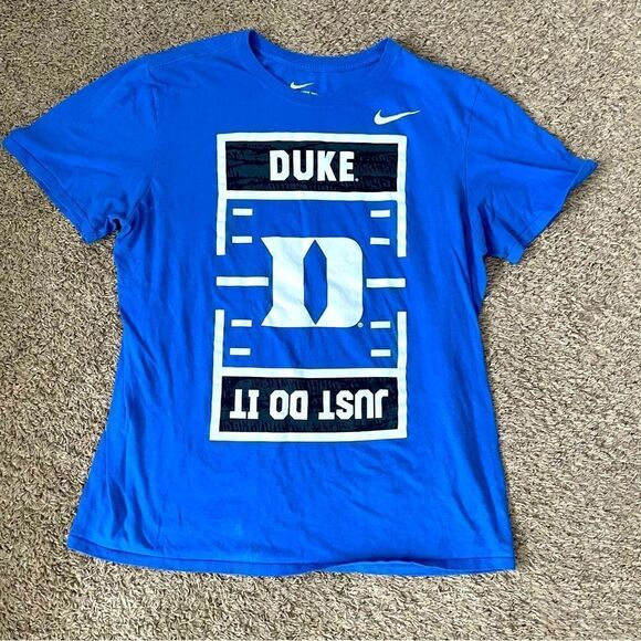 Nike Other - Nike tee Duke university short sleeve crew neck graphic tshirt men’s large blue
